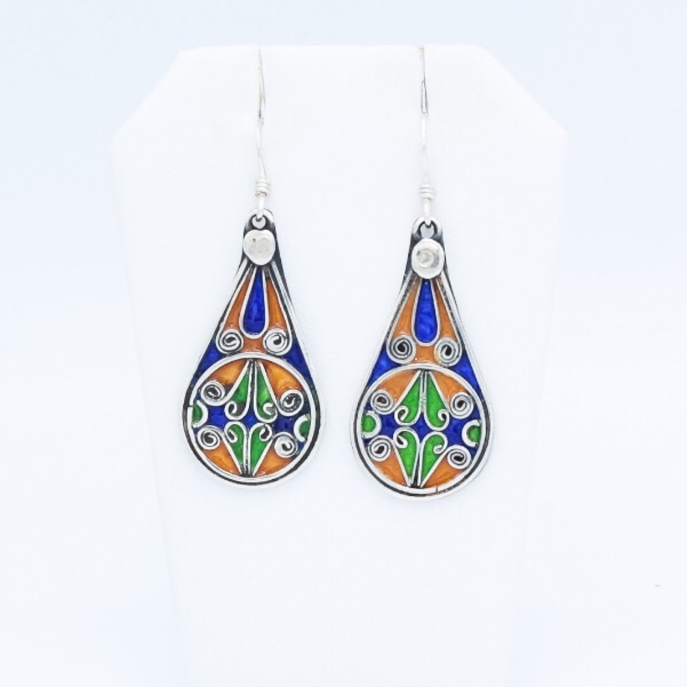 🌄Multi color Glass Berber Earrings SP0112